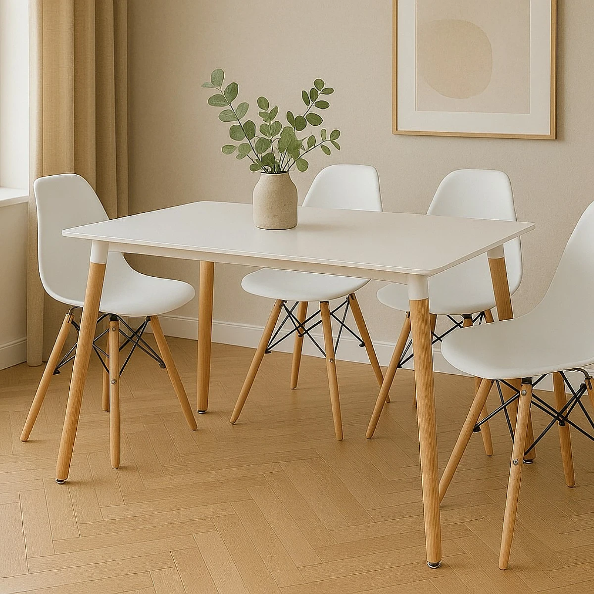 MESA COMEDOR NORDIC 120X80