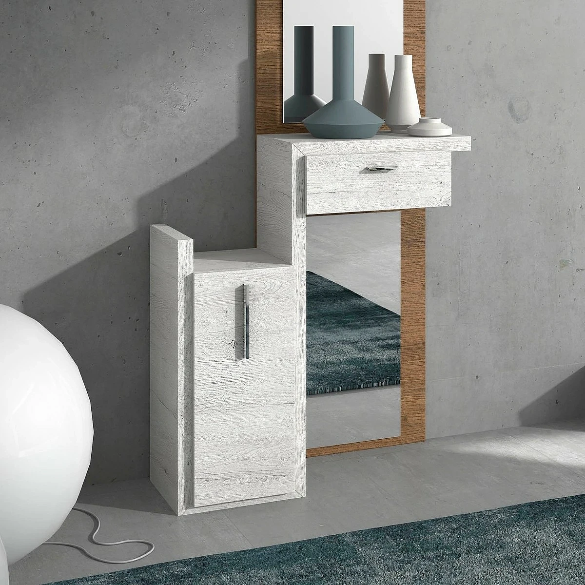 Mueble recibidor puerta y cajon VA1002