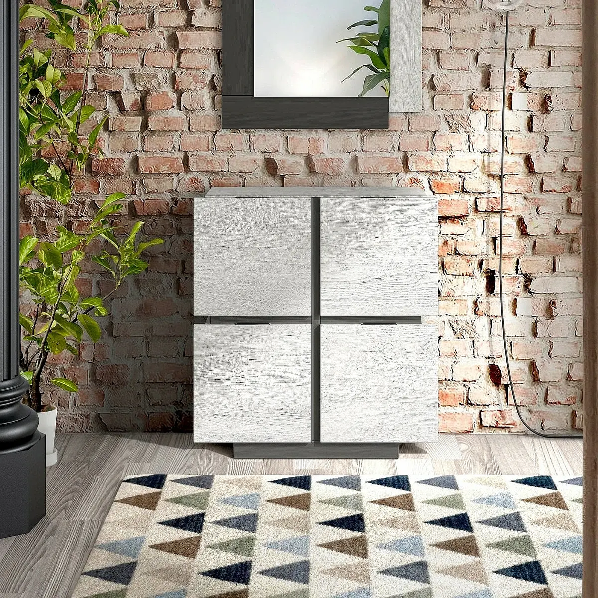 Muebele recibidor 4 puertas VA1005