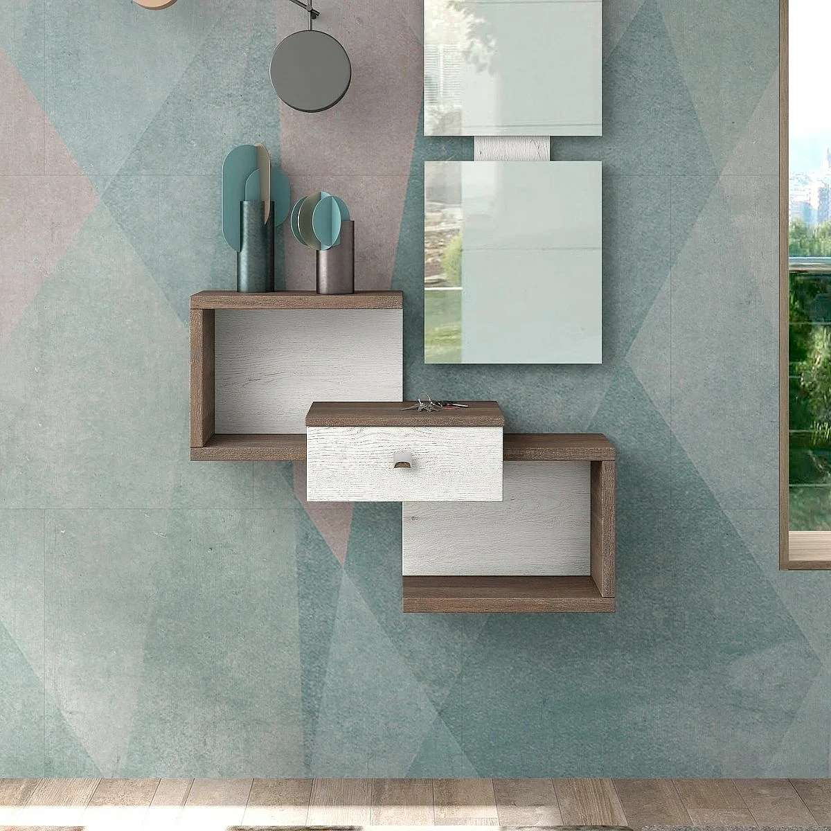 Mueble recibidor un cajon VA1008