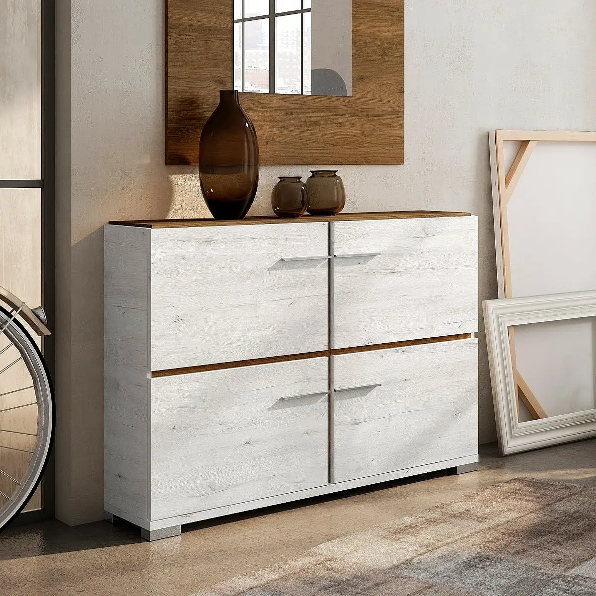 MUEBLE ZAPATERO 4 PTAS. ABATIBLES VA4008