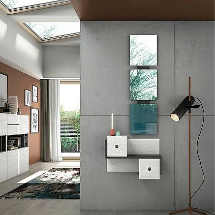 Conjunto recibidor y espejo 111