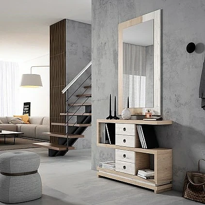 Conjunto recibidor y espejo 115