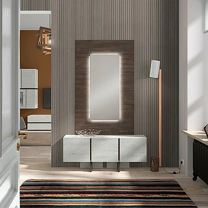 Conjunto recibidor y espejo 118