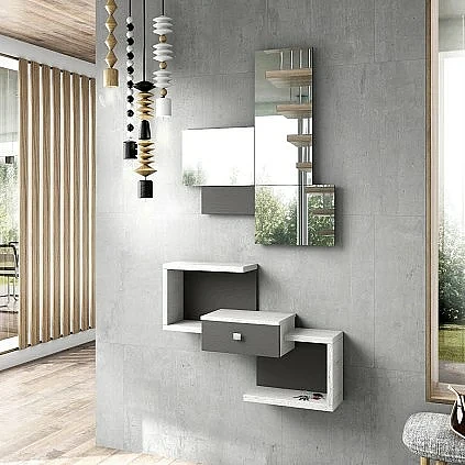 Conjunto recibidor y espejo 123