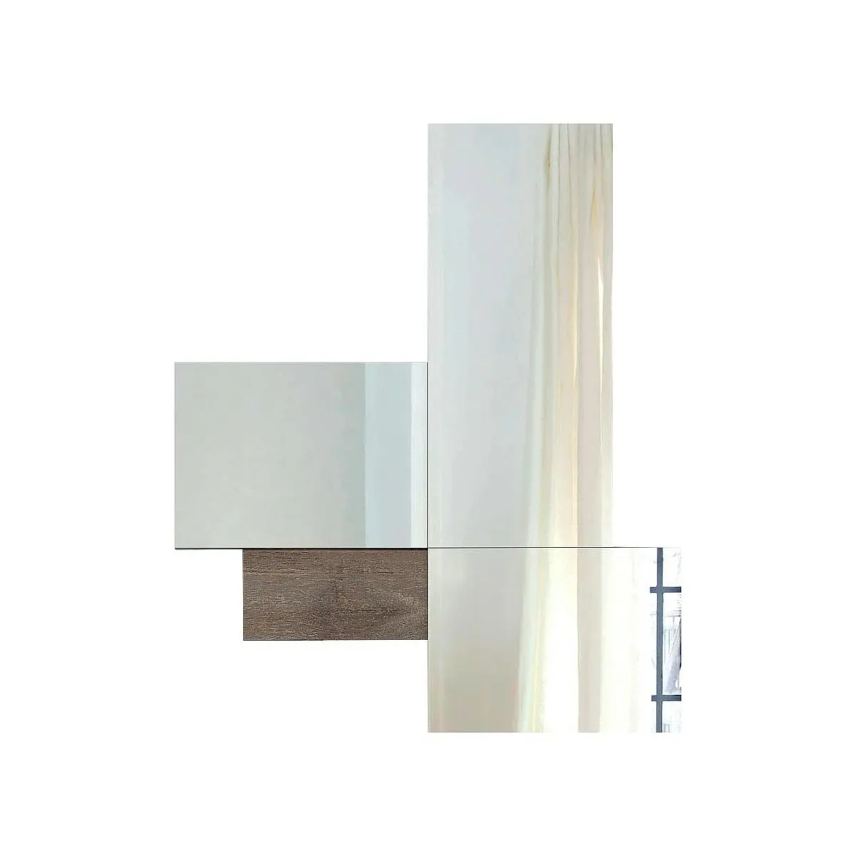 Conjunto recibidor y espejo 128