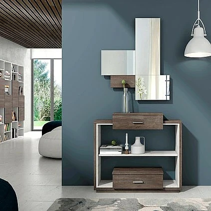 Conjunto recibidor y espejo 128