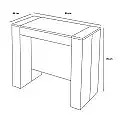 Mesa consola extensible 14