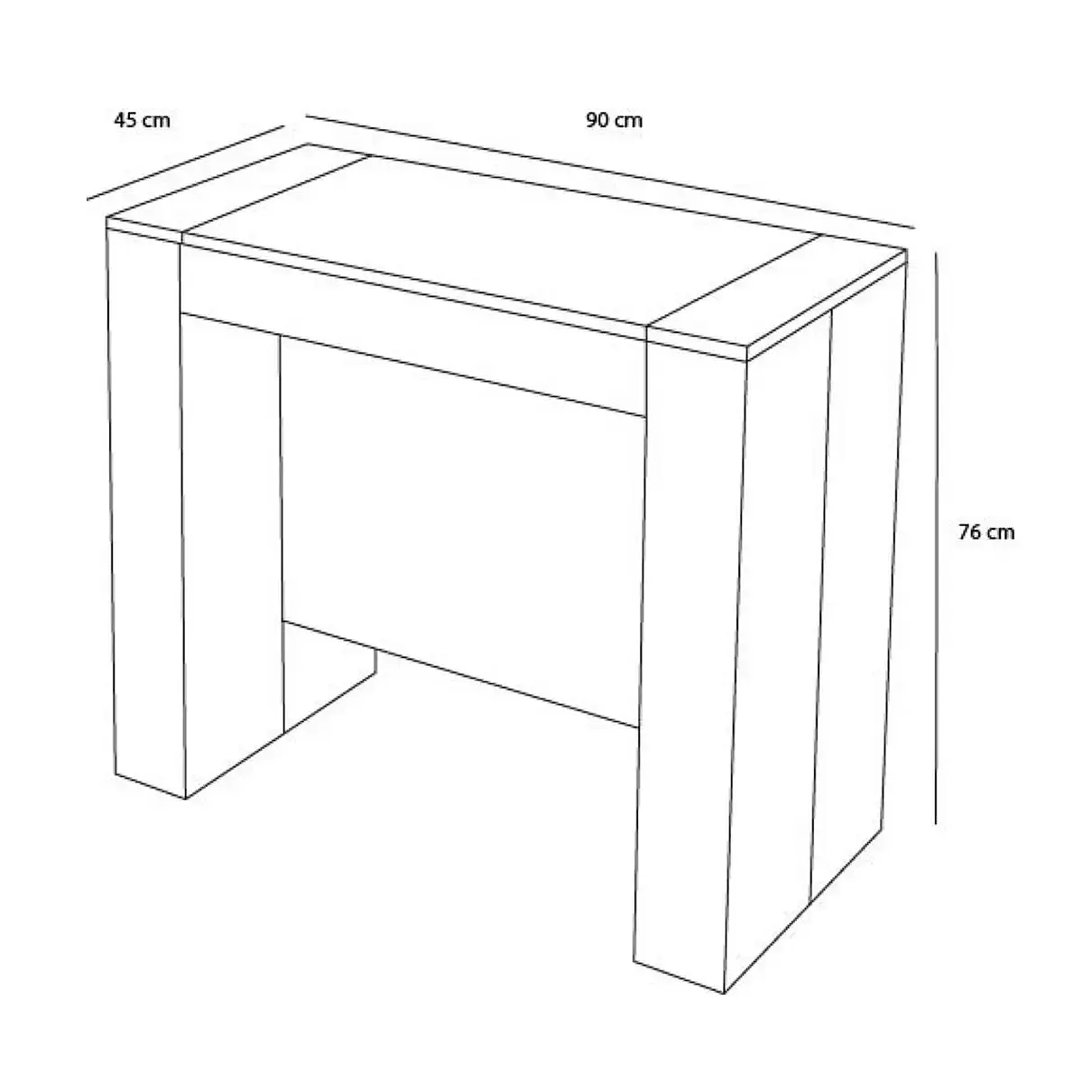 Mesa consola extensible 14