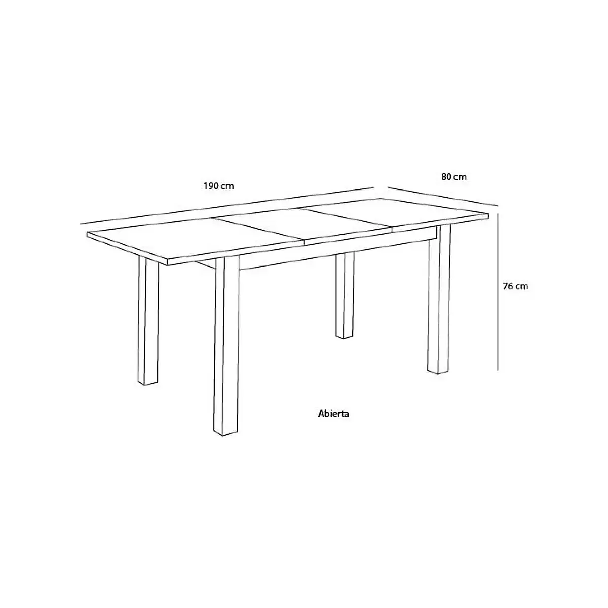 Mesa comedor Extensible 140-190 Mod.17