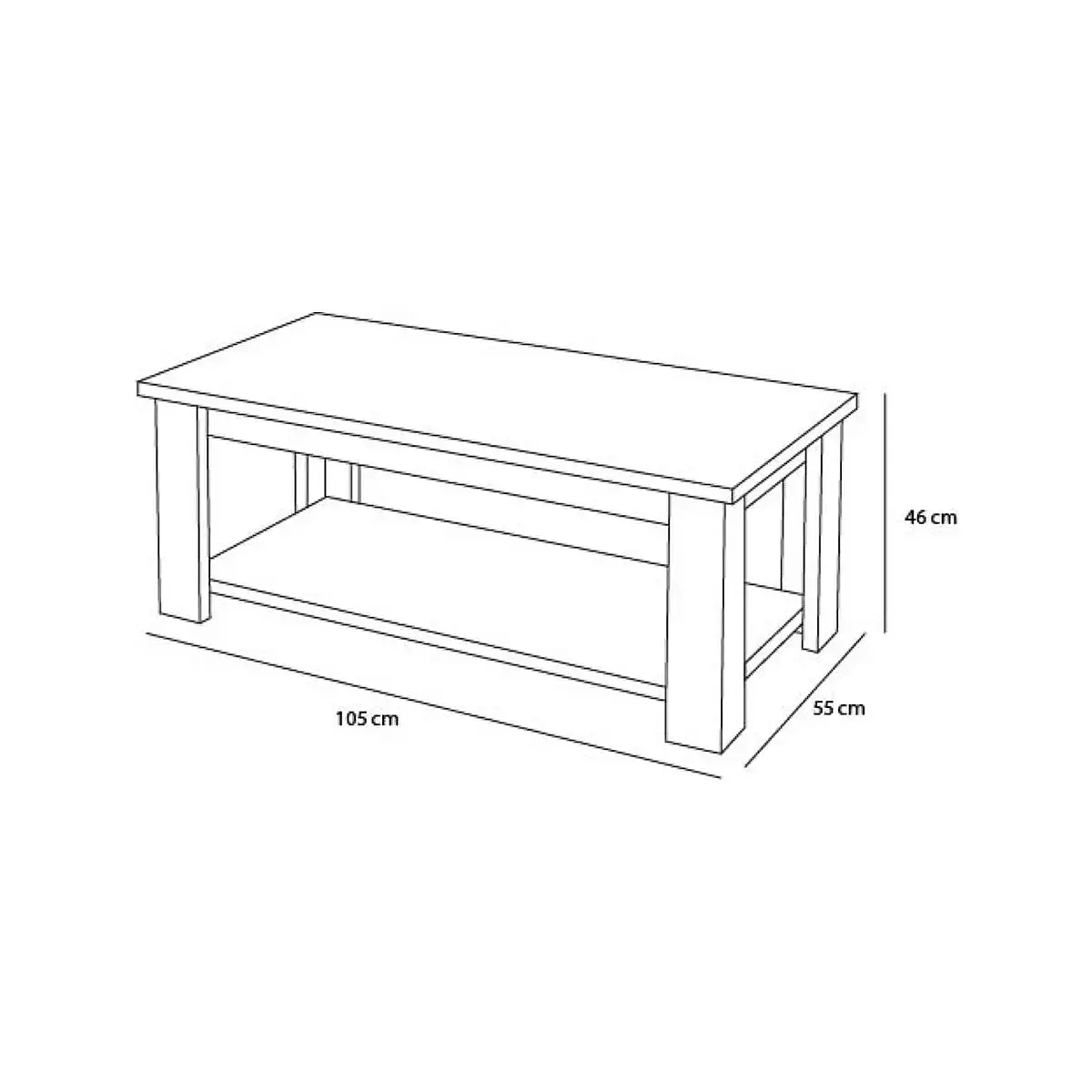 Mesa centro elevable 20