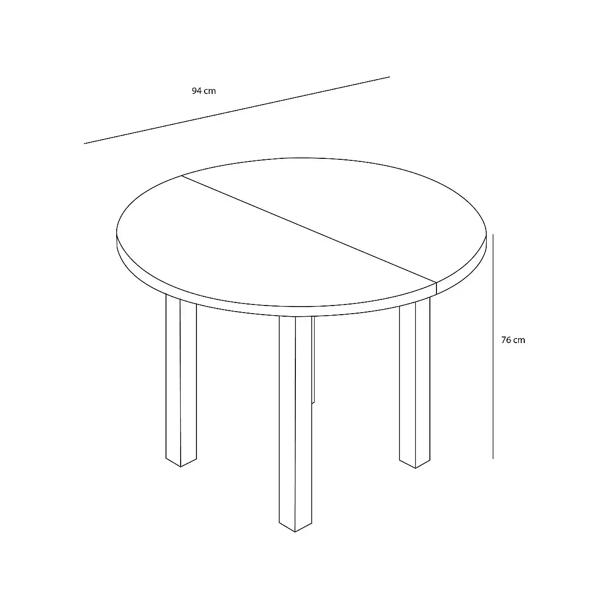 Mesa comedor 223 extensible