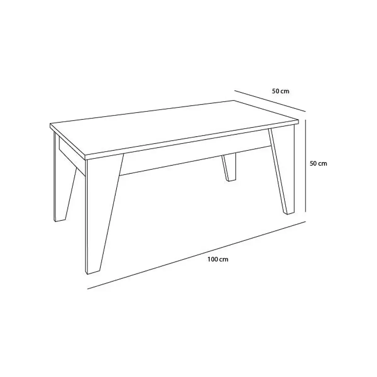 Mesa centro elevable 43