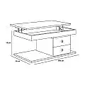Mesa centro elevable 225