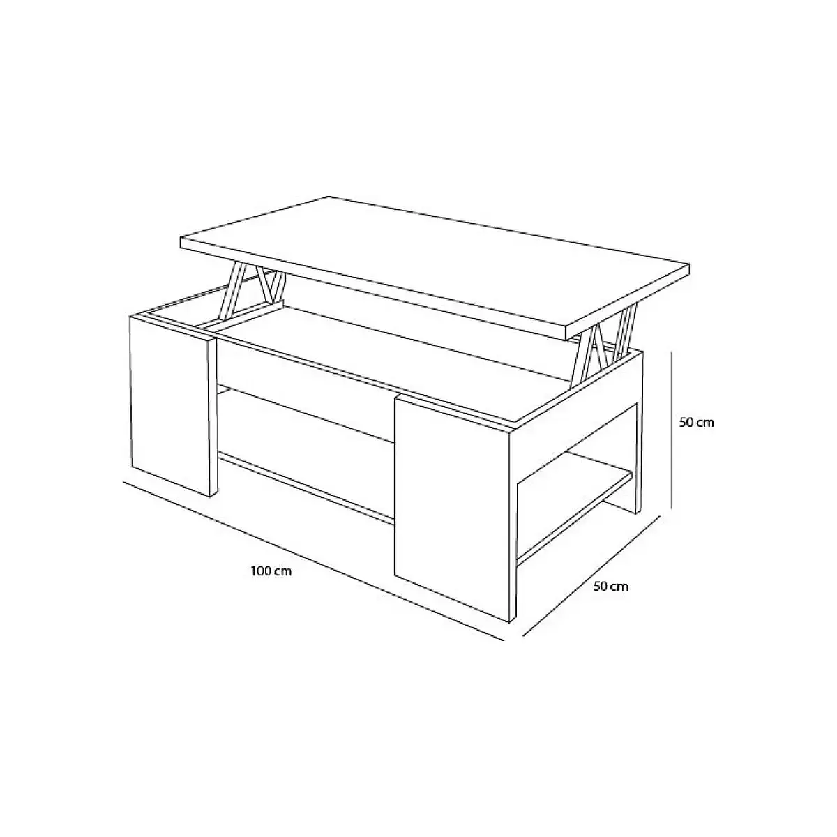 Mesa centro elevable 103