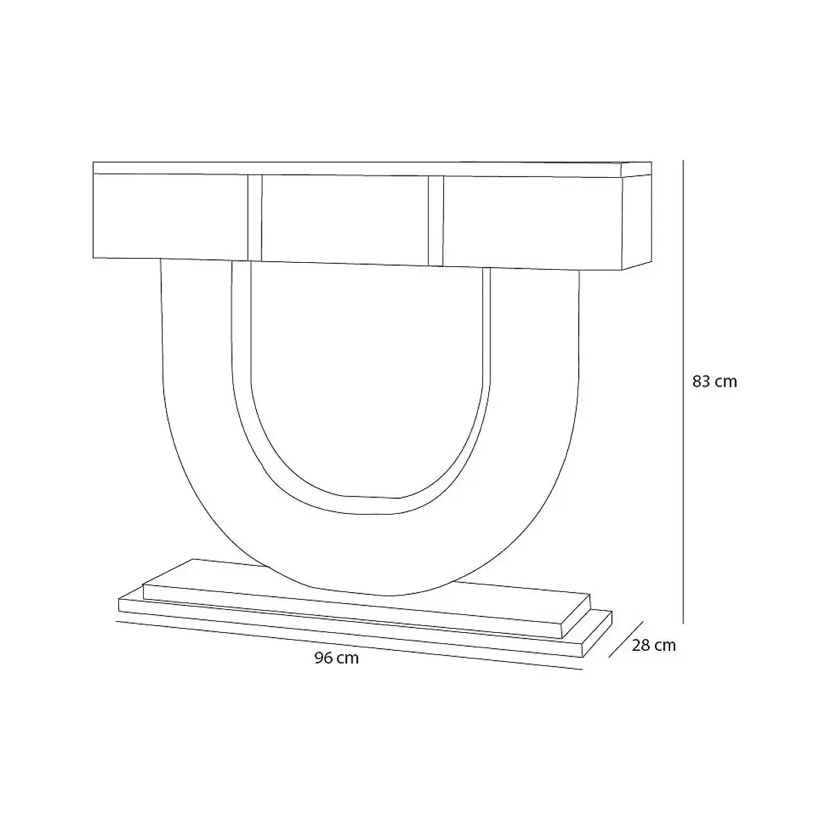 CONSOLA RECIBIDOR MOD. 201