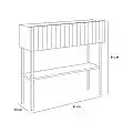 Consola 320 roble amazona blanco