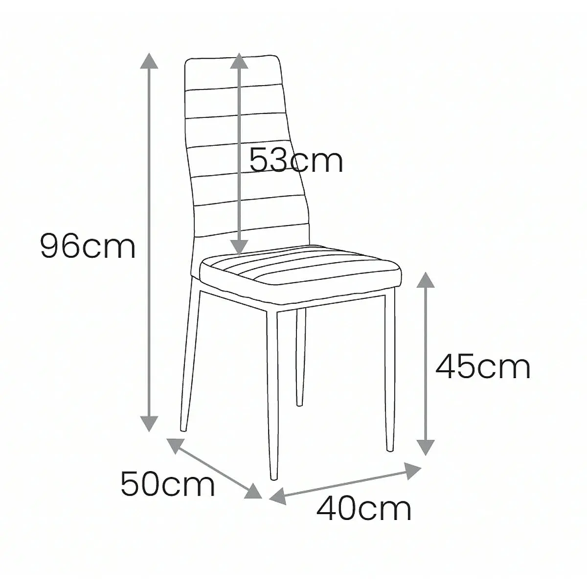 Pack 4 sillas Rebeka