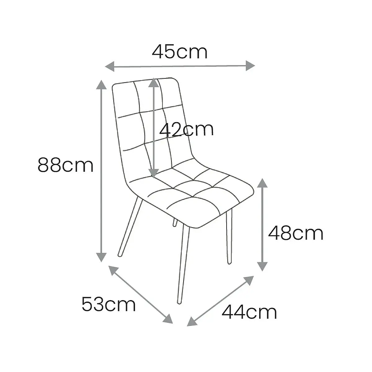 Pack 4 sillas Angela