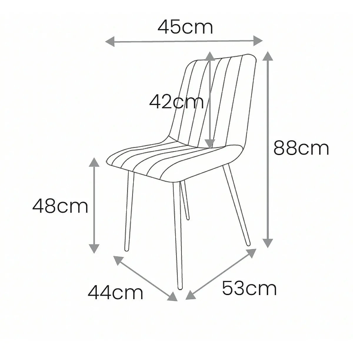 Pack 4 sillas Yennifer