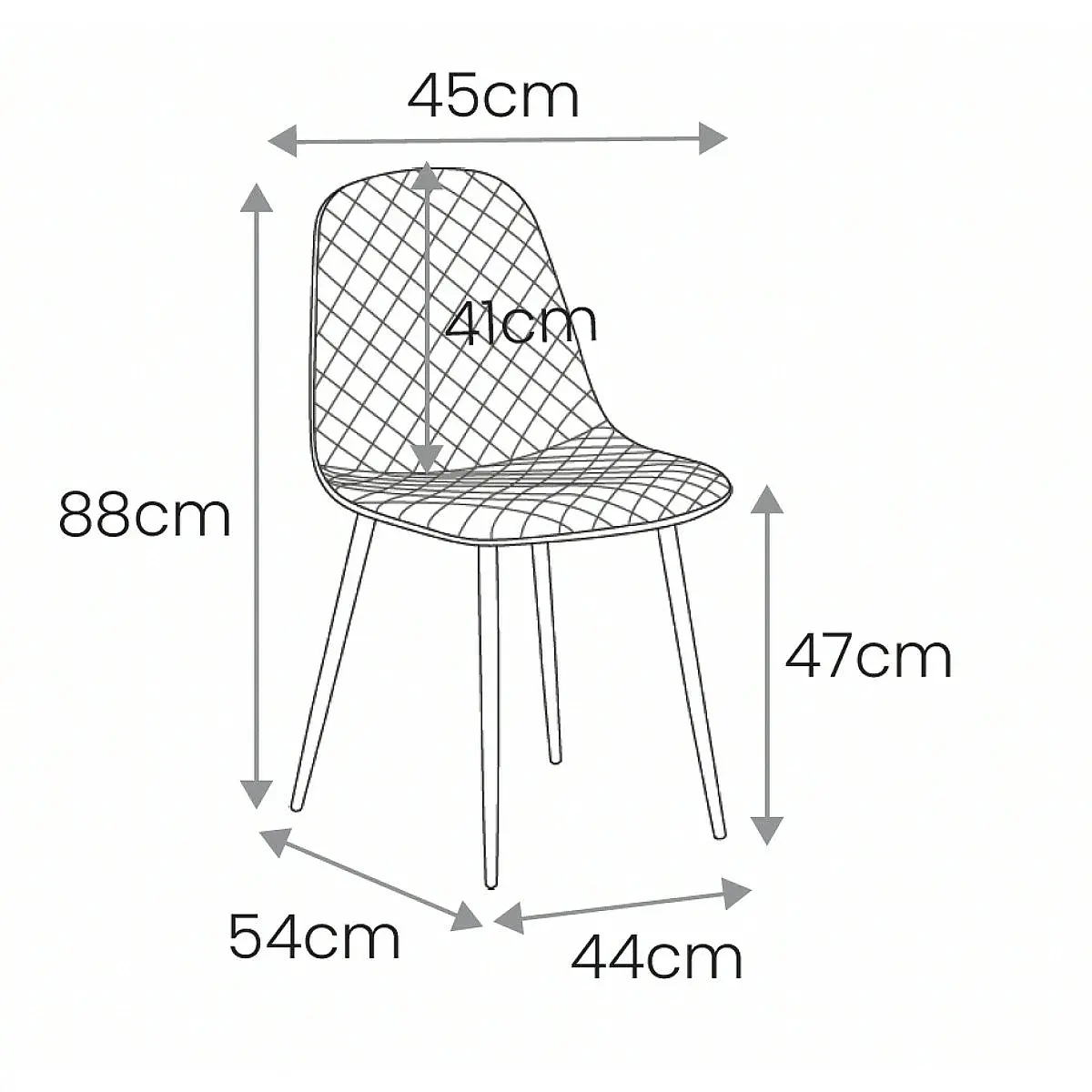 Pack 4 sillas Melisa