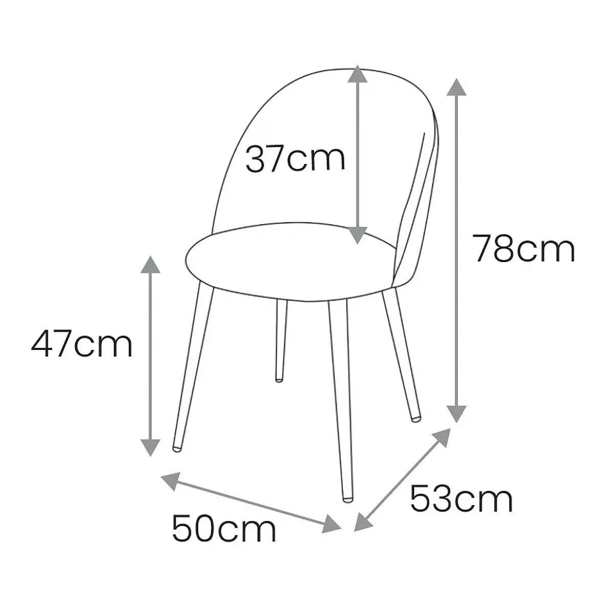 Pack 4 sillas Esmeralda