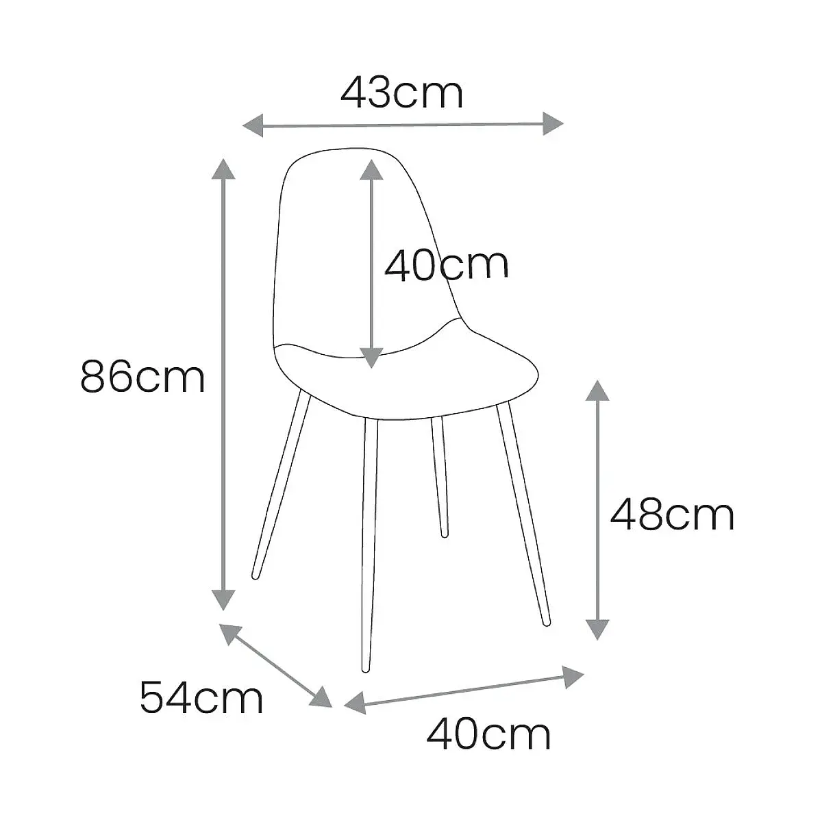 Pack 4 sillas Julieta