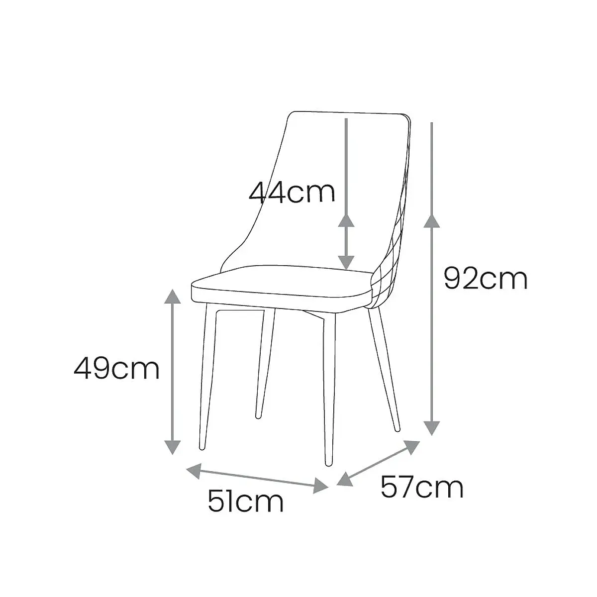 Pack 4 sillas Penelope