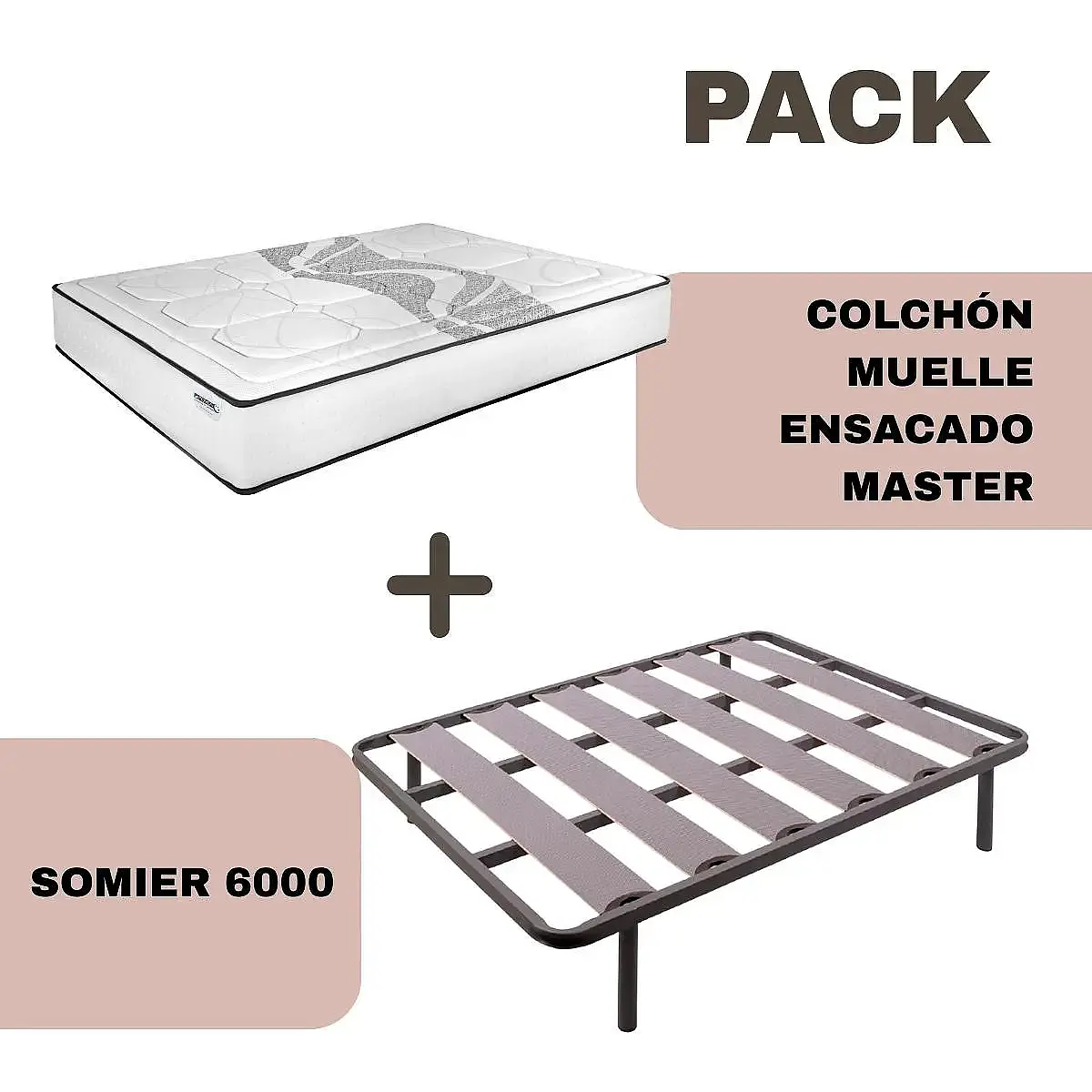 Pack somier 6000 + colchon Master