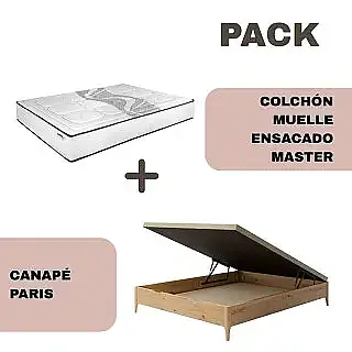 Pack canapé madera Paris + colchón Master