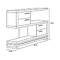 Mueble recibidor 4 cajones VA1003